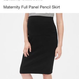 GAP black cotton maternity skirt